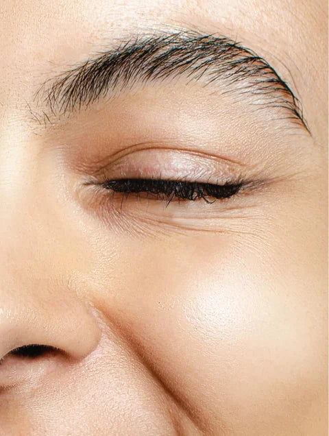 Close-up of a person's eye with eyeliner