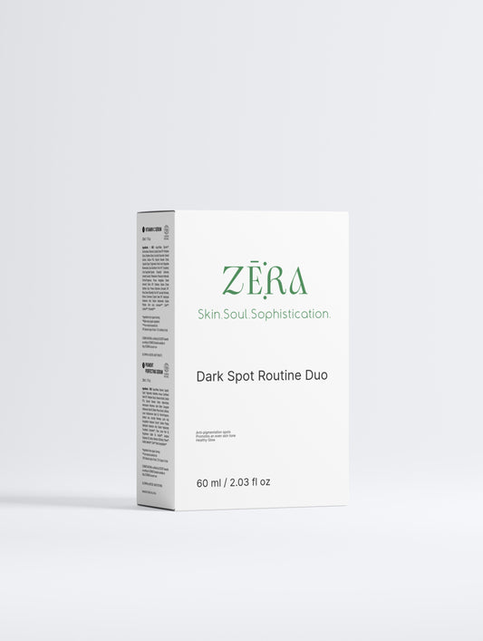 Zera Dark Spot Routine Duo packaging on a white background